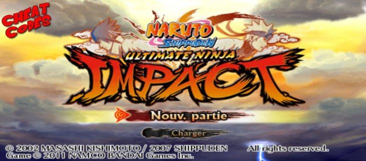 Naruto Shippuden Ultimate Ninja Impact PSP code triche