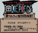 ROM One Piece Yume no Lufy Kaizokudan Tanjou JAPAN GBC