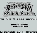 ROM Teenage Mutant Ninja Turtles III Radical Rescue 