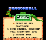 ROM Dragon Ball Le Secret du Dragon (France) (NES)