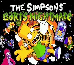 Simpsons The Barts Nightmare (USA-Europe) (MD)