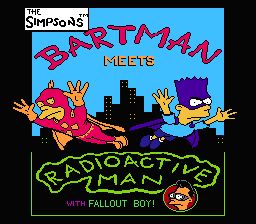 Simpsons The Bartman Meets Radioactive Man (Europe) (NES)