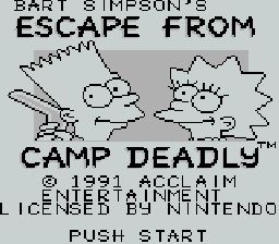 Bart Simpson’s Escape From Camp Deadly (USA-Europe) (GB)