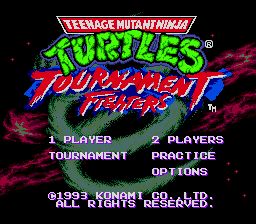 Teenage Mutant Ninja Turtles Tournament Fighters (Europe) (MD)
