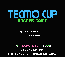 Tecmo Cup Soccer Game (nes)