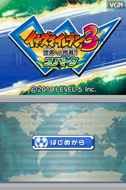 ROM Inazuma Eleven 3 - Sekai e no Chousen&nbsp;!! Spark download
