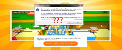 Résoudre les problèmes de shared font sur l’émulateur 3ds Citra