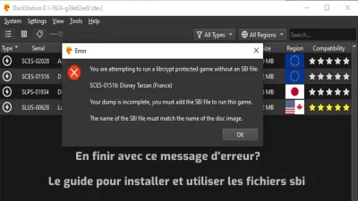 Comment utiliser les fichiers SBI pour résoudre les problèmes de Libcrypt avec les jeux PSX